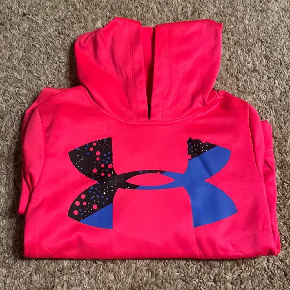 Girls Pink 6X Under Armour Sweatshirt